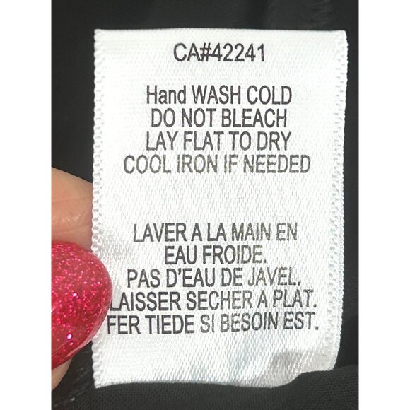 YFB Dress M Black Maxi Tiered Ruched Straps Party Cocktail V-Neck Keyhole Lined - Picture 13 of 16